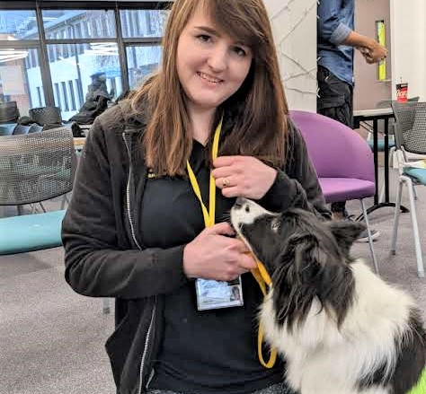 Annie with owner Alice Wignall dog